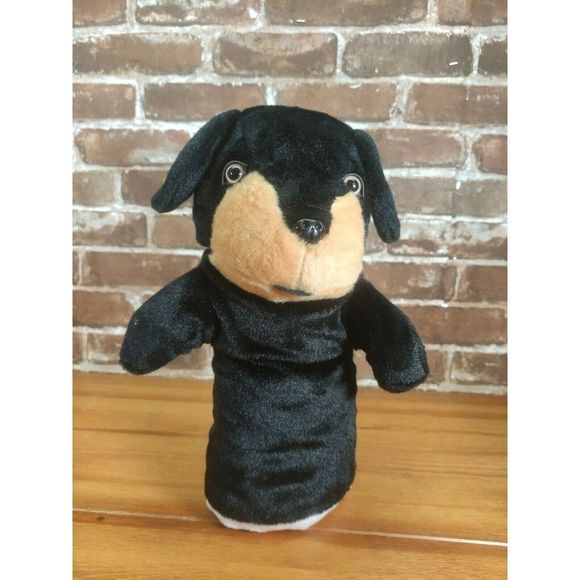Dachshund Rottweiler Golf Club Driver Head Cover Plush Dog Pup - Picture 1 of 6